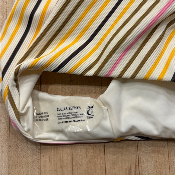 Zulu & Zephyr Stripe One-Piece NWT - Picture 4 of 5